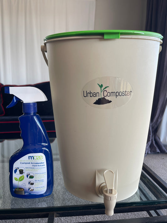 15 Ltr Urban Composter and Composter Spray